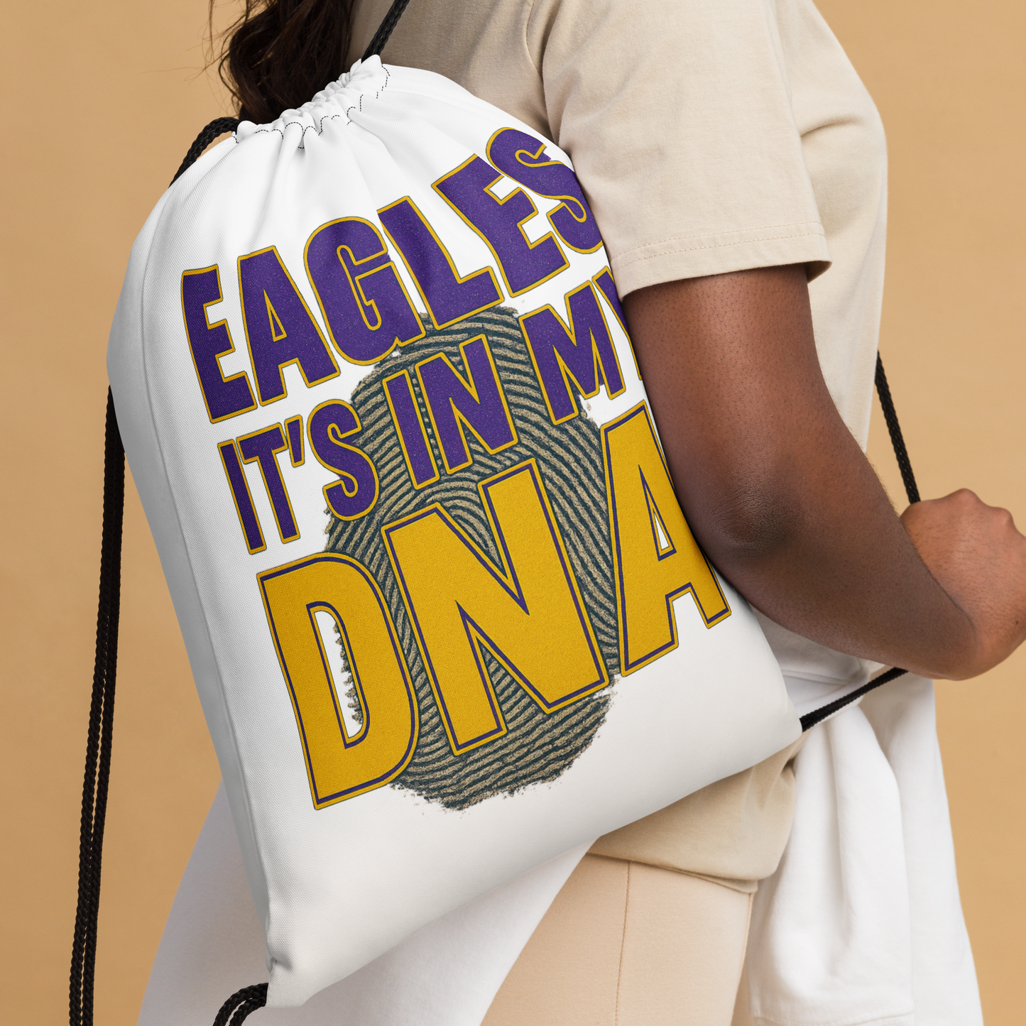 Sharon Eagles Drawstring Bag – “Eagles Is in Our DNA” School Spirit Gear