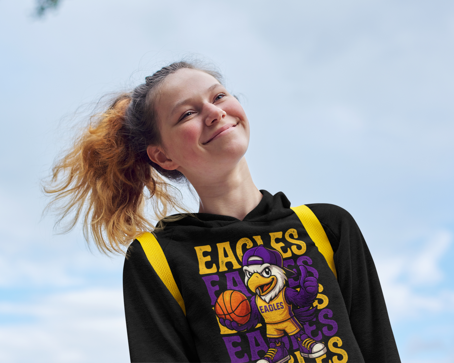 Sharon Eagles Hoodie – “Eagles Is in Our DNA” School Spirit Wear