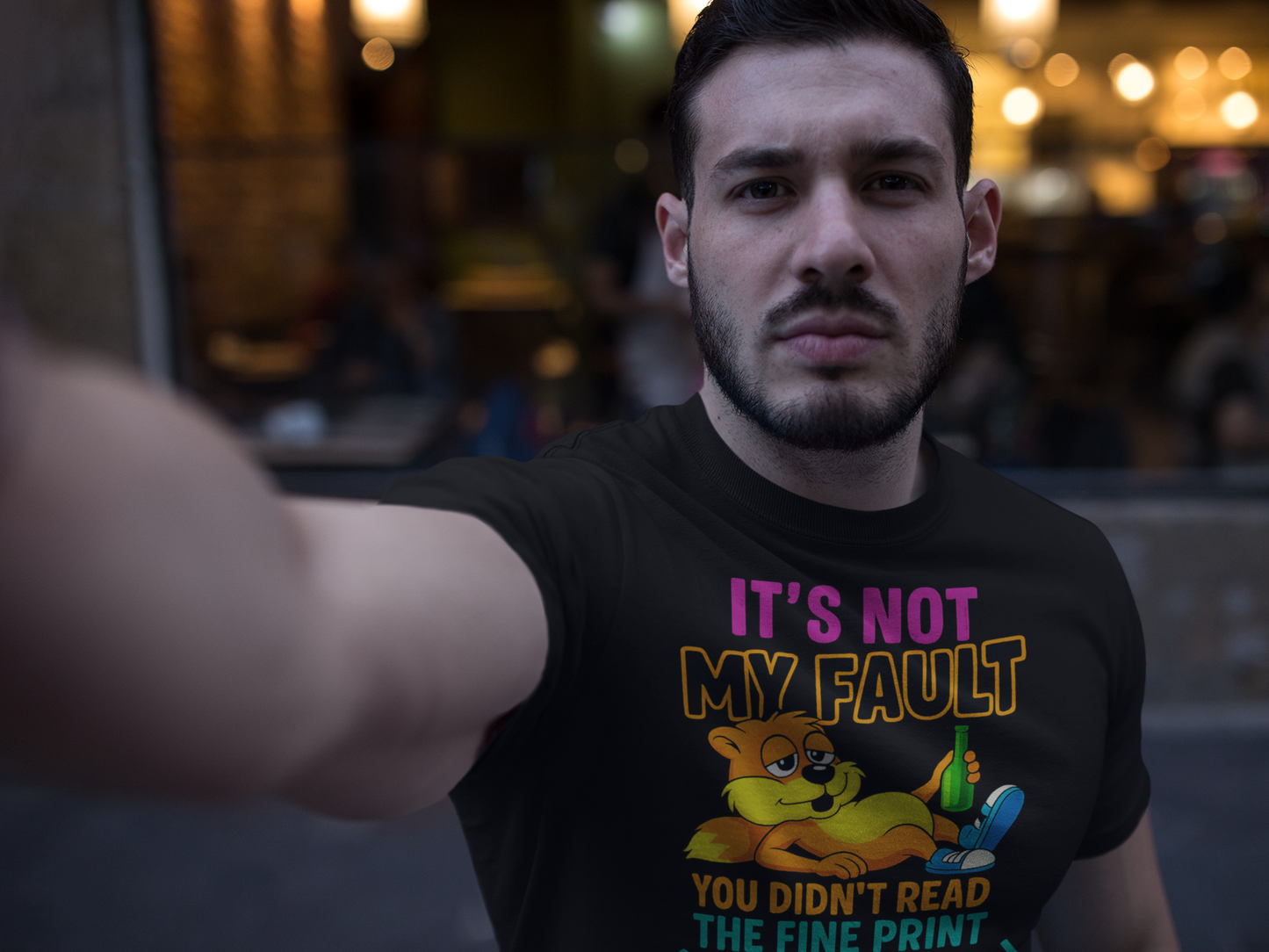 It’s Not My Fault Funny Warning Label T-Shirt
