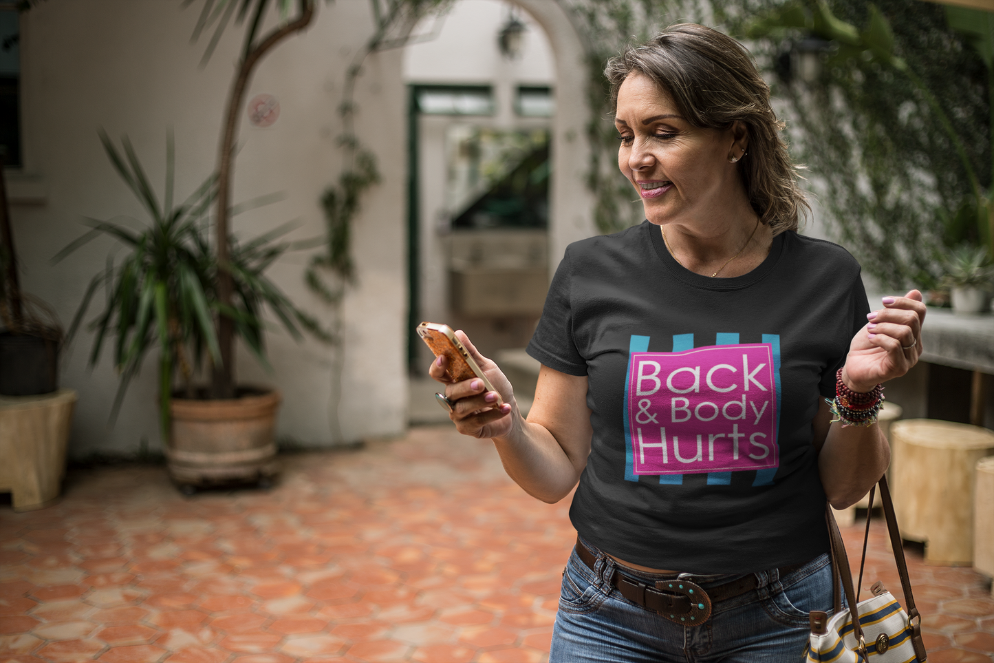 Back & Body Hurts T-Shirt – Funny Parody Graphic Tee