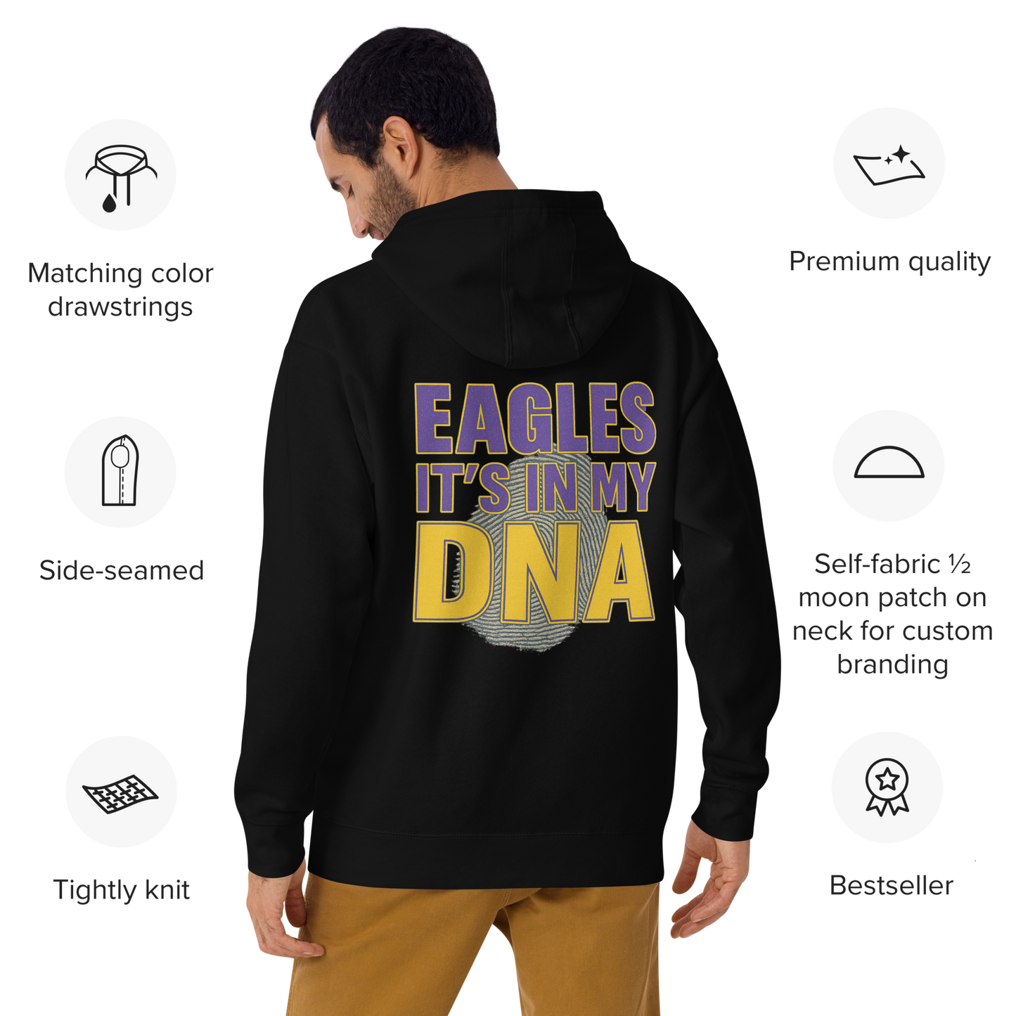 Sharon Eagles Hoodie – “Eagles Is in Our DNA” School Spirit Wear