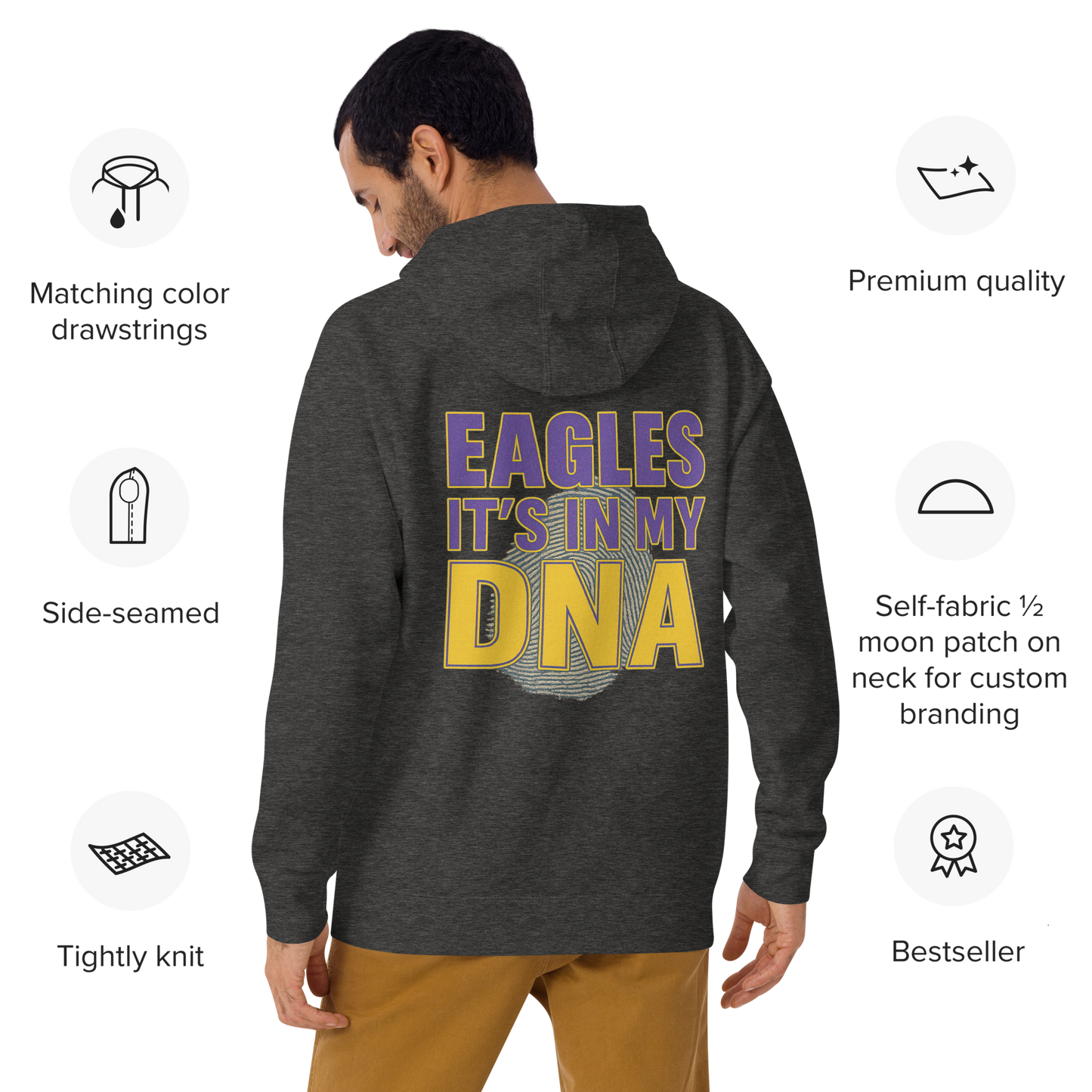 Sharon Eagles Hoodie – “Eagles Is in Our DNA” School Spirit Wear