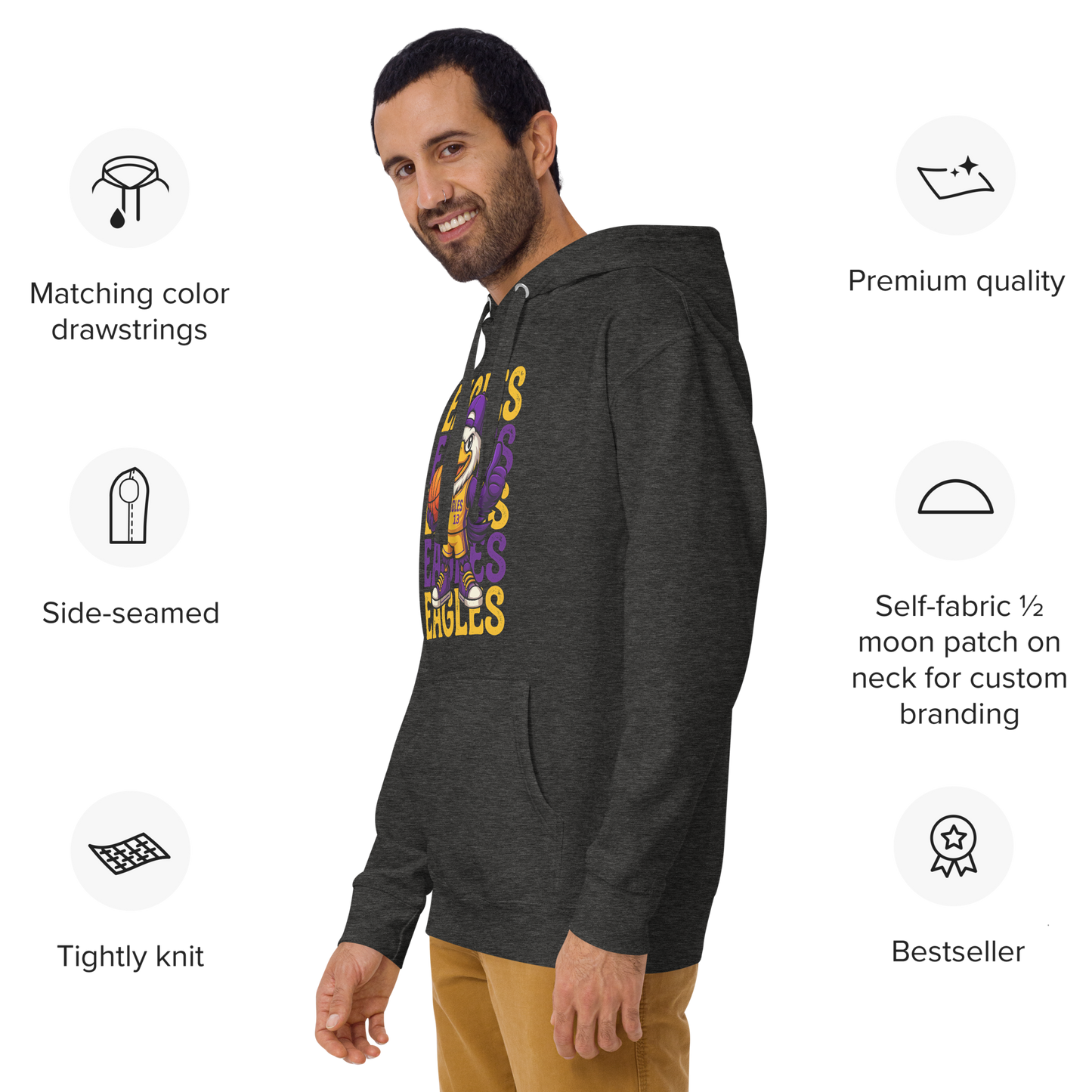 Sharon Eagles Hoodie – “Eagles Is in Our DNA” School Spirit Wear