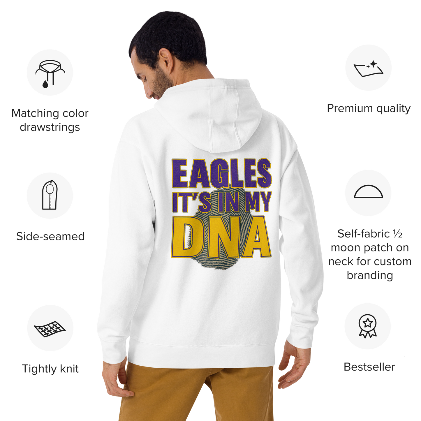 Sharon Eagles Hoodie – “Eagles Is in Our DNA” School Spirit Wear