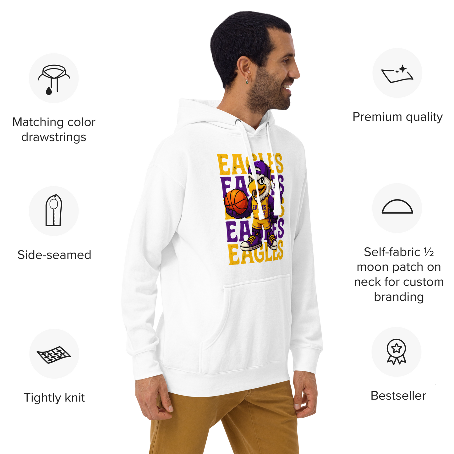 Sharon Eagles Hoodie – “Eagles Is in Our DNA” School Spirit Wear