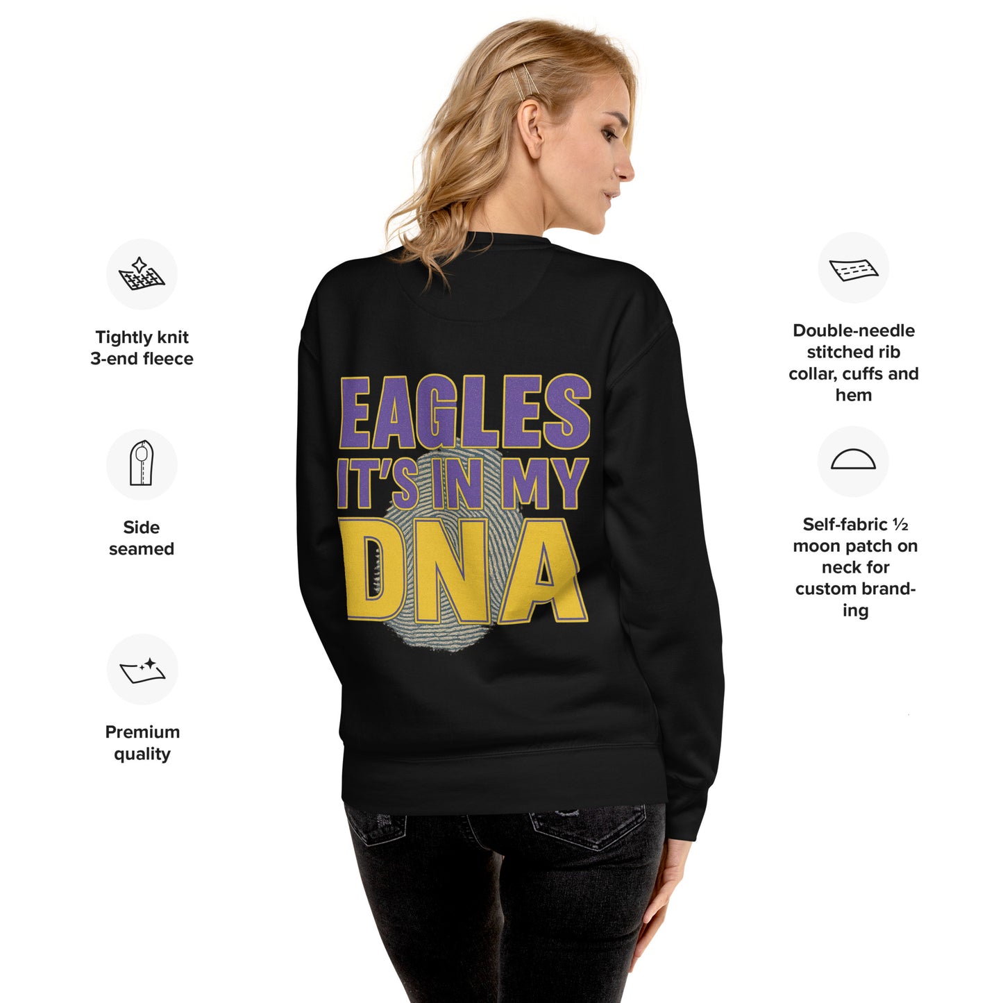 Sharon Eagles Sweater – “Eagles Is in Our DNA” School Spirit Wear