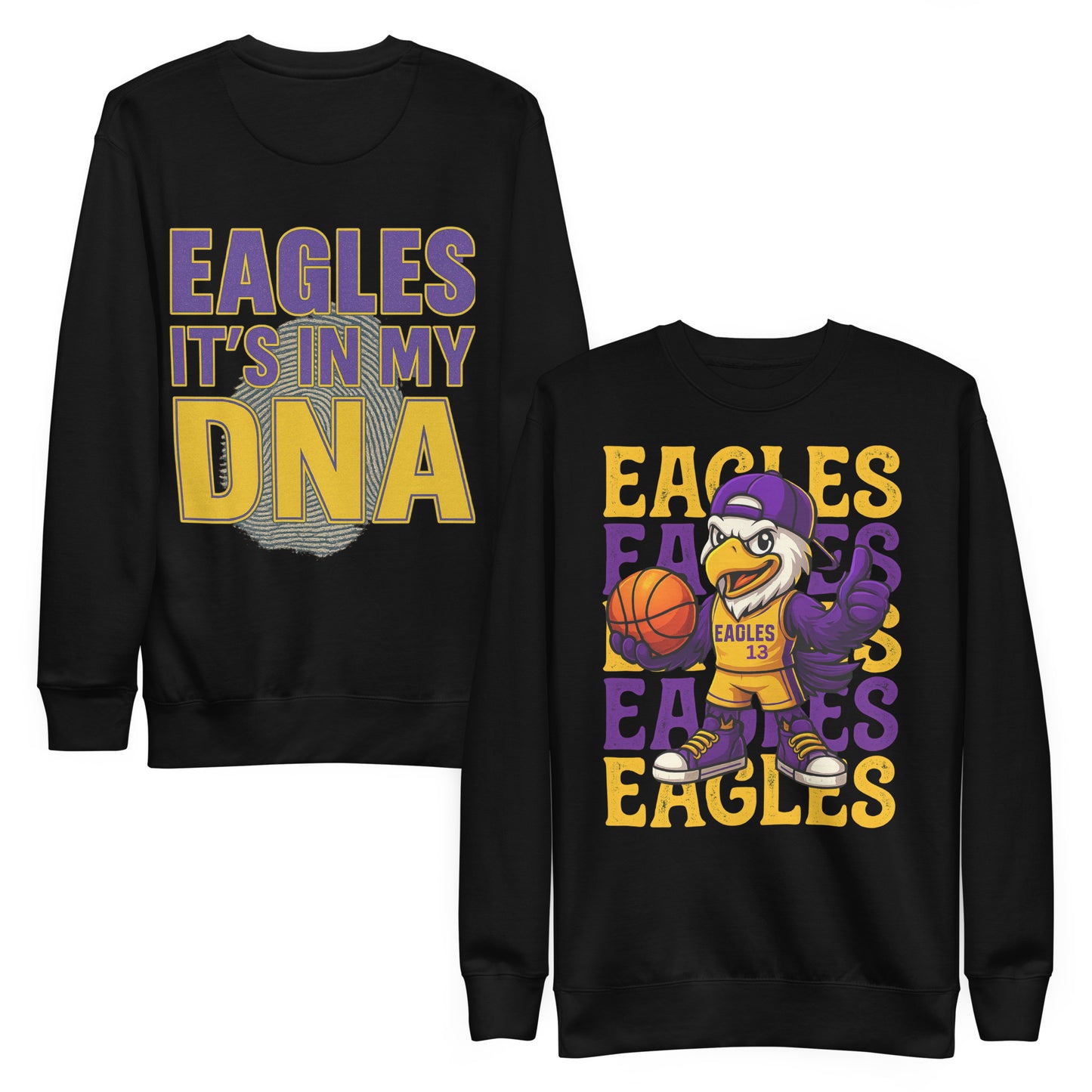 Sharon Eagles Sweater – “Eagles Is in Our DNA” School Spirit Wear