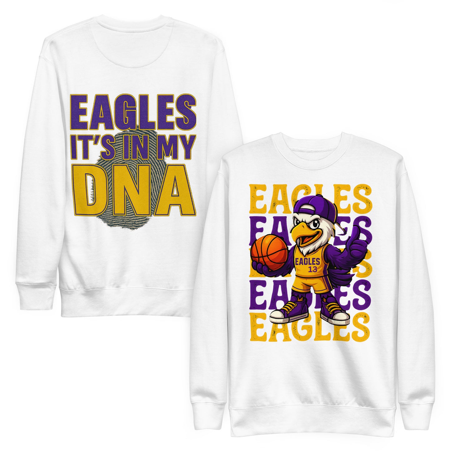 Sharon Eagles Sweater – “Eagles Is in Our DNA” School Spirit Wear