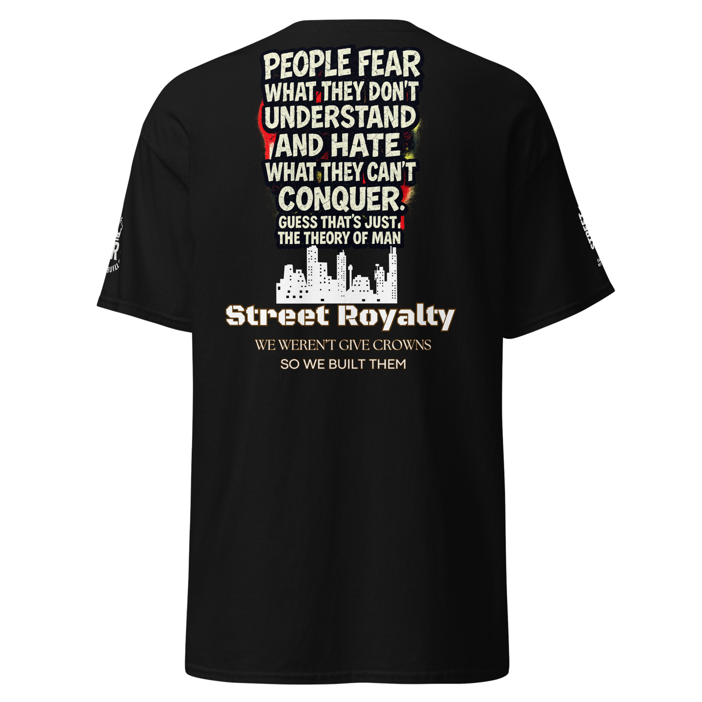 King Tee – Black Urban Streetwear Shirt with Gold Crown Design