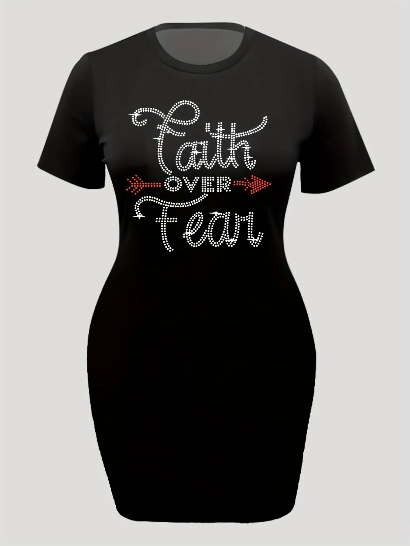 Faith Over Fear Tee Dress