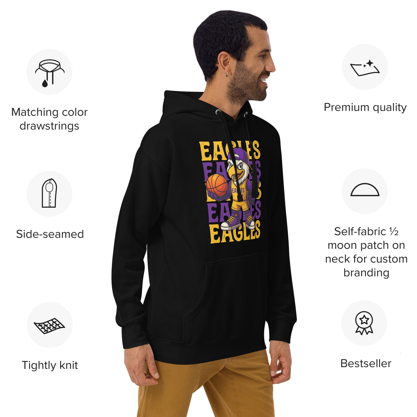 Sharon Eagles Hoodie – “Eagles Is in Our DNA” School Spirit Wear
