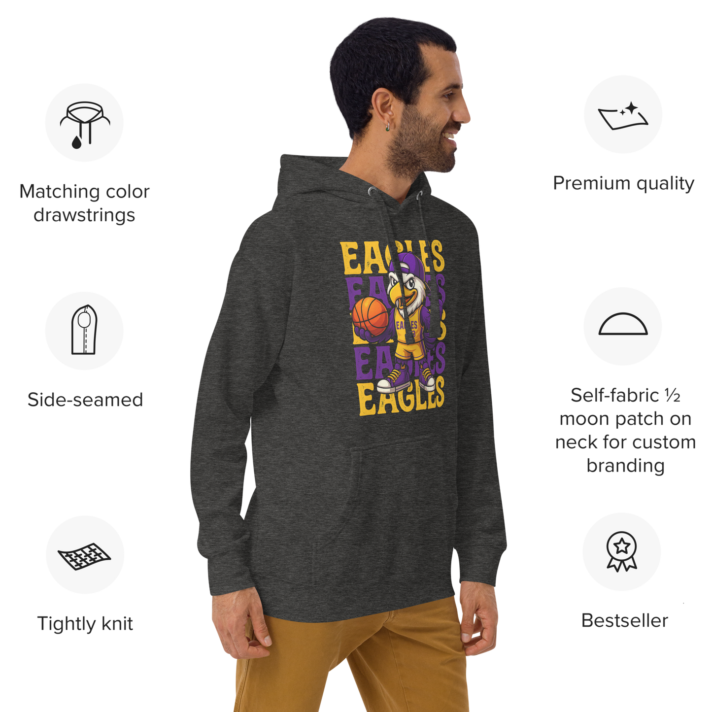 Sharon Eagles Hoodie – “Eagles Is in Our DNA” School Spirit Wear